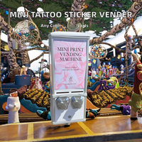 Nouvelle machine distributrice de mini-cartes et de jetons SDK, idées commerciales personnalisées pour la distribution durable d'autocollants de tatouage, vente chaude