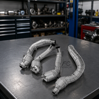 Downpipe léger sur mesure de haute qualité sans défaut pour Mercedes-Benz AMG W205 C63 4.0T en acier inoxydable à haut débit 200 cellules pour amélioration de puissance