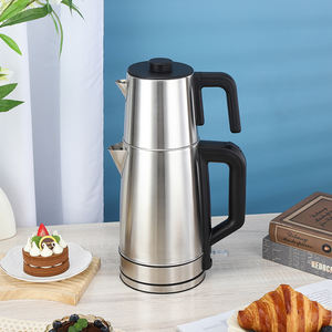 Tetera Turca Inalámbrica de 3L, Hervidor Eléctrico de Acero Inoxidable de 1500W con Función para Mantener Caliente, Hervidor Doble Portátil para el Hogar y Hoteles - Product Image 3