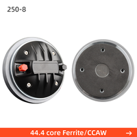 Haut-parleur de compression en titane 250-8 120 mm, goulot de 25 mm, aimant aérospatial 44 noyaux, 50 W, 8 ohms, 106 dB, tweeter HF pour enceinte PA OEM