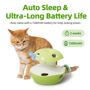 Giocattolo interattivo per gatti con modalità Sleep Design a farfalla e bruco automatico per giocare - Product Image 3