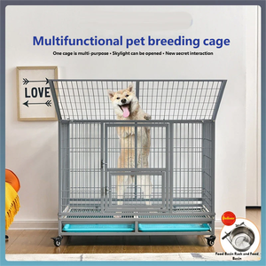 <span class=keywords><strong>Jaula</strong></span> <span class=keywords><strong>para</strong></span> Perros Madre e Hijo <span class=keywords><strong>para</strong></span> Razas Grandes, Golden Retrievers, Labradores, Interior y Exterior, Doble Puerta, Plegable - Product Image 2