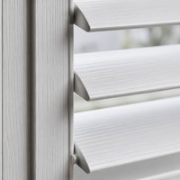 Vente en gros de meubles en bois modernes personnalisés &amp;   Volets en PVC imperméables pour fenêtres, intérieur et extérieur, horizontaux, Moona
