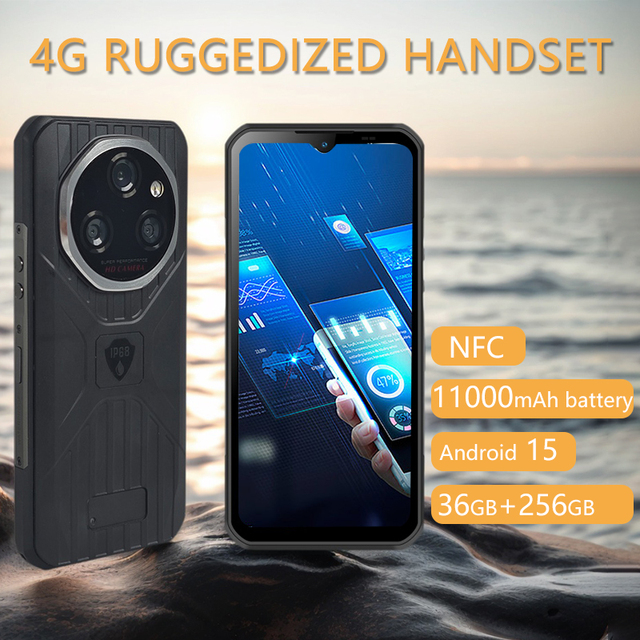 Brand new original YFS rugged smartphone, 12GB RAM, 512GB ROM, AMOLED display, 11000mAh battery, 33W charging, IP68 rugged phone