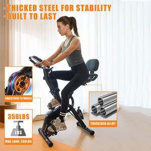 <span class=keywords><strong>Vélo</strong></span> stationnaire à résistance magnétique réglable 16 niveaux vélos d'exercice droits pour l'entraînement cardio en salle de sport - Product Image 2