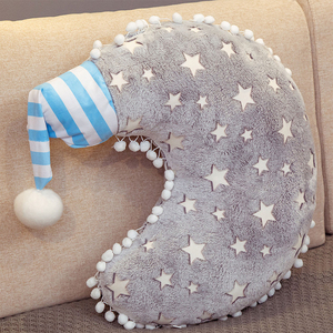Cojín de nube luminoso para niños, juguetes blandos de Luna, cojines de sofá que brillan en la oscuridad - Product Image 2