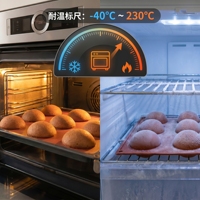 Moule en silicone réutilisable écologique demi-rond, compatible congélateur et four, accessoire de cuisson durable pour usage domestique et commercial