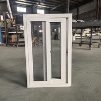 Grilles de fenêtres de villa en PVC résistantes aux ouragans, design de fenêtres et de portes coulissantes en verre