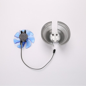 Refroidisseur de processeur Blue Wave Bay 1155 1156 775 Am2 Am3, dissipateur thermique en aluminium bleu LED, 3 broches 4 broches, refroidissement du processeur - Product Image 2