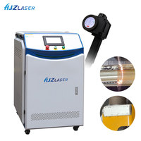 HJZ 500w 1000W Machine de nettoyage laser à fibre à impulsions antirouille pour peinture antirouille, huile et poussière de bois