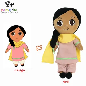 Grosir kustom mainan bayi lembut boneka kain lucu boneka kain boneka lembut untuk anak perempuan