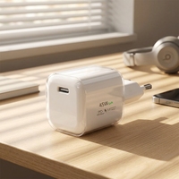 Chargeur mural rapide USB-C GaN 45W avec prise standard européenne, adaptateur secteur compact de voyage pour appareils électroniques – Fournisseur d'usine