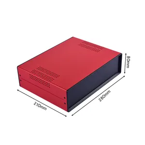 Iron junction box custom desktop enclosure Iron electronic project box diy electrical plastic box280*210*80 mm