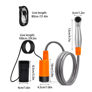 Nouvelle pompe de <span class=keywords><strong>douche</strong></span> de camping portable, <span class=keywords><strong>douche</strong></span> électrique rechargeable à piles pour DIVER <1L modèle CS02 - Product Image 4