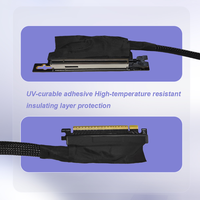 KBQCONN PCIE 5.0 Riser Cable, Gen 5 GPU Graphics Card Extension Cable, PCI-E 16X 128GB/s Compatible Connecting Cables