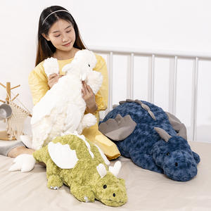Cuscini di peluche drago gigante di grandi dimensioni giocattoli di peluche drago volante <span class=keywords><strong>bianco</strong></span> verde blu <span class=keywords><strong>dinosauro</strong></span> per bambini bambole di peluche regalo - Product Image 2