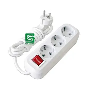 1.5M/3M/5M Extension Cord Socket 4 Power Sockets Power Strip Plug Electrical Power Adapter