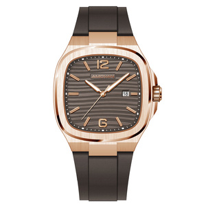 3ATM防水ファッションスクエアメンズウォッチシリコンクラシックブレスレット腕時計ミニマリストカスタム時計男 - Product Image 5