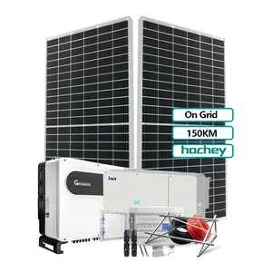 Home Use Complete Solution Provider On Off Grid Hybrid Power Solar System 150kw Industrial Solar System 150kw Panel Solar Kit