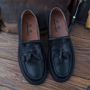 Zapatos de Otoño para Hombre, Estilo Walk-In, de Cuero, Transpirables, con Punta Redonda, de Caña Alta, que Aumentan la Estatura, Sin Cordones, Más Vendidos en 2025 - Product Image 3