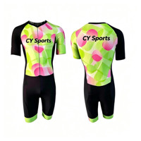 Combinaison de course professionnelle respirante pour patinage en ligne avec impression par sublimation personnalisée