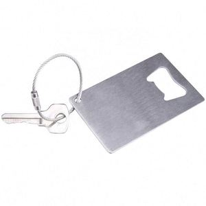 Ouvre-bouteille portable fin en acier inoxydable avec logo personnalisé pour événements extérieurs et cadeaux promotionnels - Product Image 3