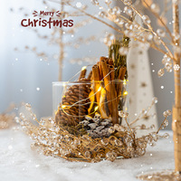 Weihnachtsdekorations-Set Baumschmuck Festliche Szenen-Requisite Foto-Shooting-Zubehör Feiertags-Event-Display Dekorative Figur