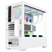 Caja de PC de Escritorio SV02 OEM, Cristal Templado, Torre Media ATX MATX ITx, Blanca, para Juegos, con Ventilador, Boitier, Gabinete, Caja de PC