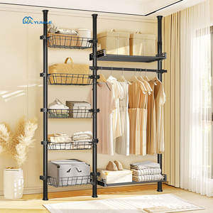 Armoire ouverte en métal YIJIALE Design Aberto Duty Minimalist China, petite armoire télescopique pour la buanderie - Product Image 1