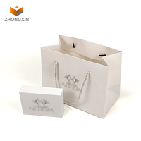 Boîte d'emballage en papier avec Logo personnalisé pour cosmétiques, coffret cadeau de luxe blanc, 20 pièces