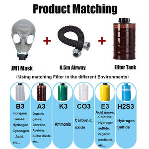 जे एम 1 फुल फेस गैस मास्क पेंटिंग वेल्डिंग संरक्षण औद्योगिक कार्य सुरक्षा उपकरण - Product Image 6