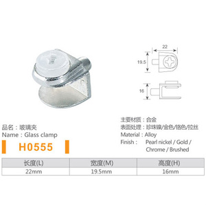 Clip de fijación de vidrio, accesorios de clip, placa acrílica, estante de sujeción sin perforación - Product Image 6