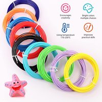 50M PLA 3D-printpenfilament 10 kleuren geurloos veilig plastic 1,75 mm diameter educatief dierenontwerp