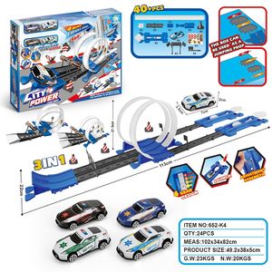 Voiture d'éjection en alliage à double piste pour deux personnes jouet éducatif pour enfants d'âge préscolaire pour 2-4 ans 5-7 ans - Product Image 6