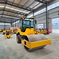 Rouleau compresseur vibrant mini de 6 tonnes, neuf, livraison gratuite, directement de l'usine, pour projets d'ingénierie