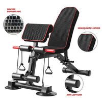 Banc de musculation réglable multi-angles ZJFIT en acier noir unisexe, robuste, pliable, capacité de charge de 200 kg, utilisation en intérieur, modèle OEM