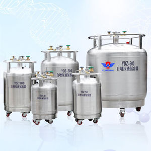 Réservoir LN2 résistant à la corrosion YDZ-200 cryogénique 200L réservoir d'azote cryogénique auto-pressurisant pour le stockage des embryons - Product Image 2