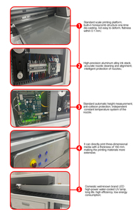 3-kops Epson I3200 UV vlakbedprinter 6090 hogesnelheids productiemachine voor het printen van aangepaste logo's - Product Image 4