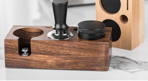 Estación de Apisonado, Soporte de Madera para Apisonador de Espresso, Base de Almacenamiento de Herramientas para Cafetera - Product Image 3