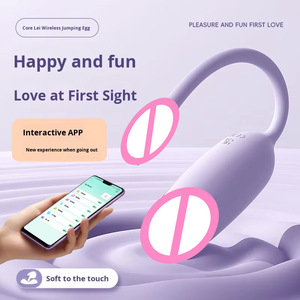 APP Afstandsbediening Siliconen <span class=keywords><strong>Vibrator</strong></span> Love <span class=keywords><strong>Egg</strong></span> - Huidvriendelijk 9 Frequenties Laag Geluid Waterdicht USB 1Uur Batterijduur SexToys voor Vrouwen - Product Image 2