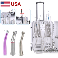 Unidad Dental Portatil Equipo Porttil Clinique Compresseur d'air Dentiste Maison Équipement dentaire mobile Unité dentaire portable Ensemble complet