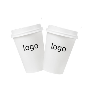 Vasos de Cartón Personalizados para Llevar, de 8oz, 16oz y 12oz, con Tapa, Doble Pared, Desechables, para Bebidas Calientes - Product Image 1