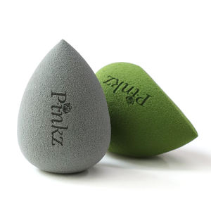 Pinkz OEM personnalisé en gros cosmétiques sans latex vert olive biseau beauté éponges pour le visage fond de teint maquillage mélangeurs outils nouveau - Product Image 4