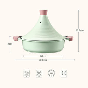 <span class=keywords><strong>Tajine</strong></span> électrique marocain en aluminium avec revêtement en marbre antiadhésif - Product Image 3