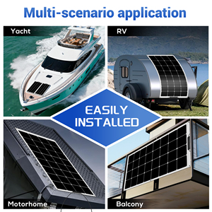 Panneau solaire pliable 100W le mieux noté, chargeur à efficacité de 22%, module photovoltaïque léger et flexible 1100x540mm - Product Image 4