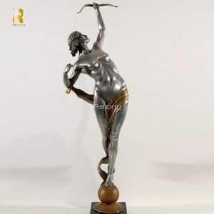 RELONG Classique Personnalisé Bronze <span class=keywords><strong>Artemis</strong></span> Diana Statue Sculpture Déesse Grecque de la Chasse à Vendre - Product Image 1
