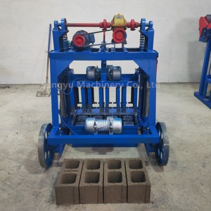 Yeni tip tuğla yapma makineleri harç çimento blok tuğla yapma makinesi büyük tekerlek mobil içi boş tuğla makinesi - Product Image 2