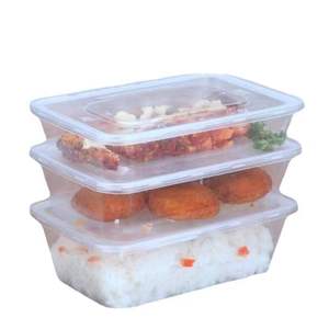 Plastic Plastic Different Sizes Transparent Rectangle Disposable Plastic Lunch Boxes For Chidren Bento Takeaway Plastic Lunch Box
