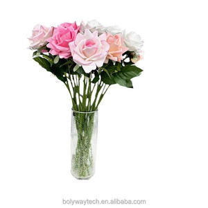 Di alta qualità in lattice fiori bianchi di seta a stelo singolo rose idratante artificiale vero tocco rose inglesi vero tocco fiore - Product Image 6