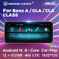 Lecteur multimédia DVD de voiture MEKEDE MNX pour Benz a GLA CLA CLASS GPS Autoradio Support DVR Caméra 360° DSP FM GPS Wifi 4G